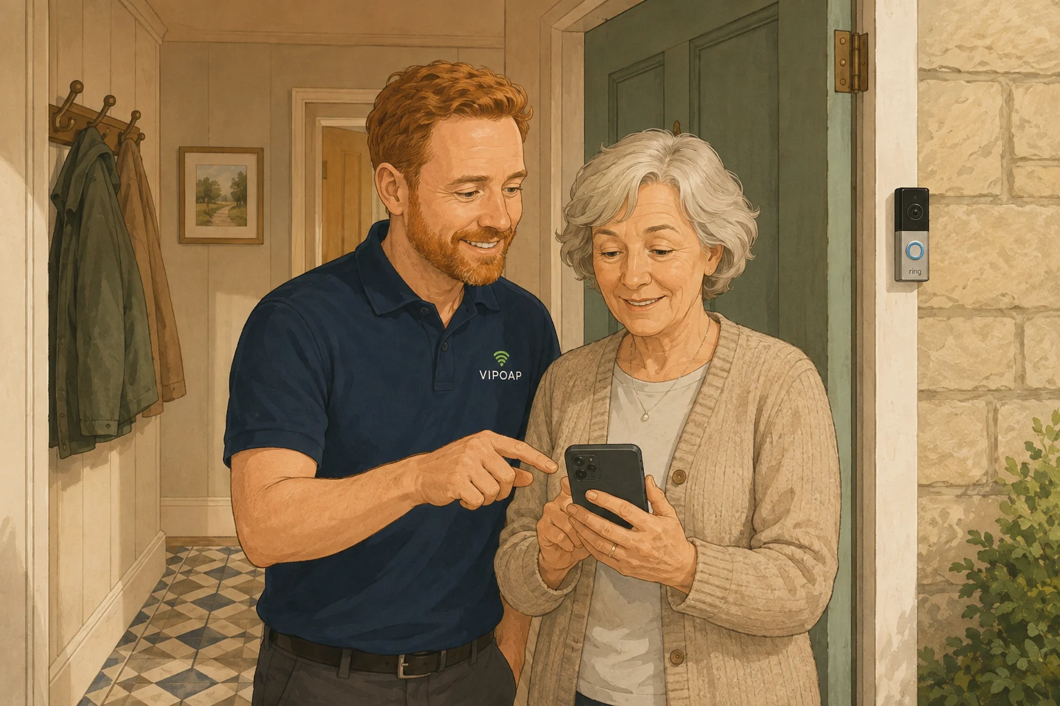 A calm conversation with a VIPOAP Engineer Partner about a suspicious phone message